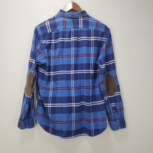 J. Crew Classic Button-Down Flannel Shirt with Elbow Patches